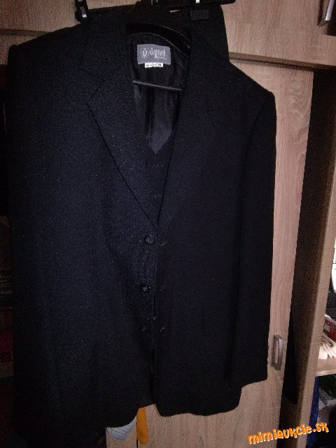 Pánsky oblek sako+vesta+nohavice 3/50