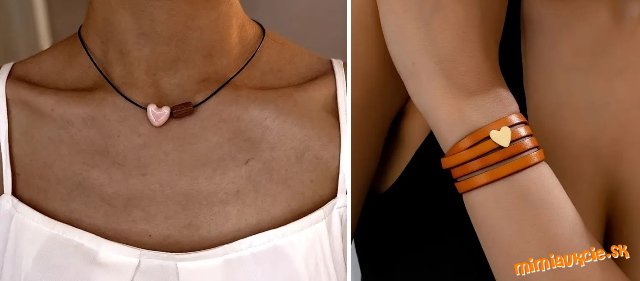 Náramok a náhrdelník so srdiečkami