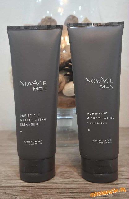 Pánsky Čistiaci pílingový gél NovAge Men 125  ml-2 ks -Oriflame -kuk na iné aukcie