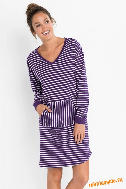 Pásikavá nočná košeľa