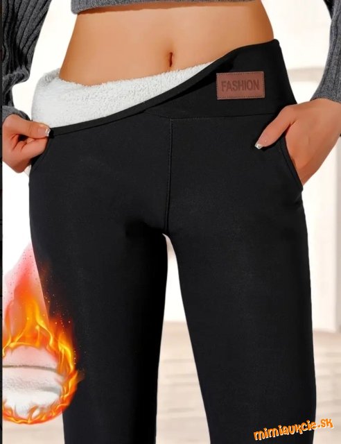 Dámske zateplené leginy super na toto počasie vel L