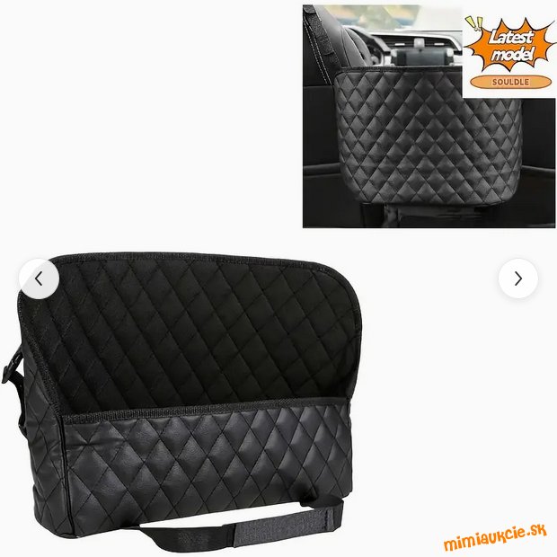 Oragnizér do auta - čierny
