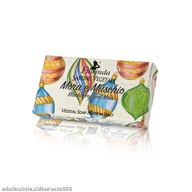 ***	 Mydlo Florinda Vianoce Mora e Muschio 100 g ***