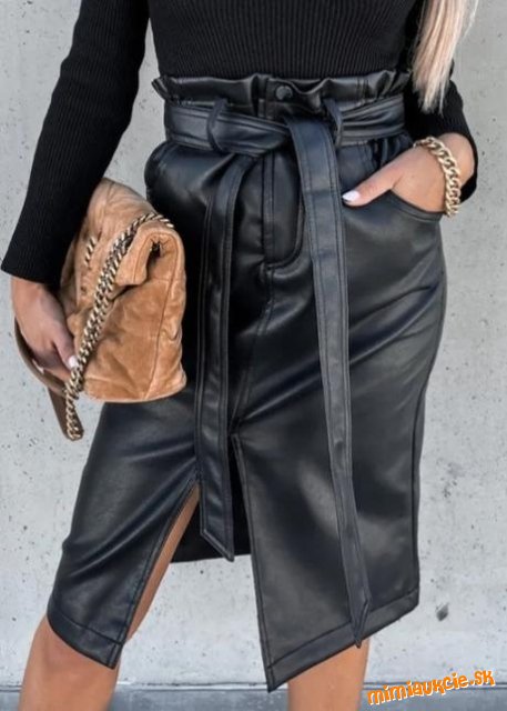 Koženková sukňa S/M