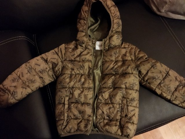 Chlapčenská prechodná bunda s dinosaurom č. 116