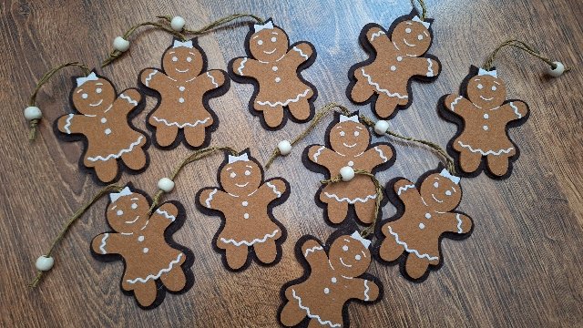 ***10ks filcové ozdoby*** perníčky*** vytrieďujem material na handmade tvorbu***