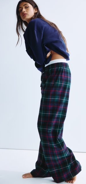 Flanelove pyzamove nohavice - novinka H&M - v predajni 19,99eur