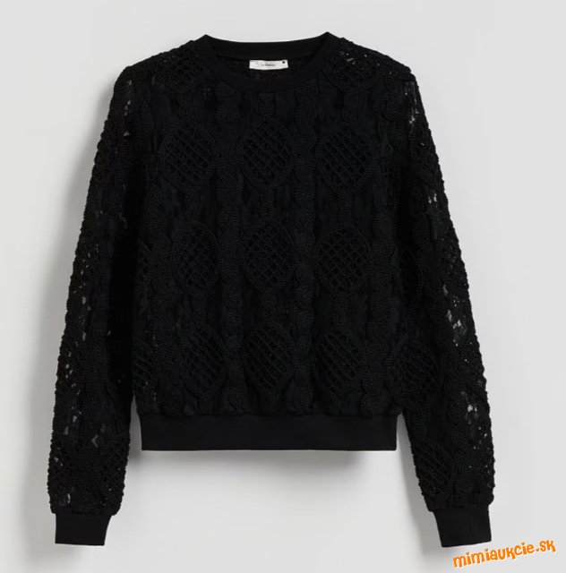 Elegantny pulovrik z cipkoveho upletu - nova kolekcia Reserved - v predajni 25,99eur