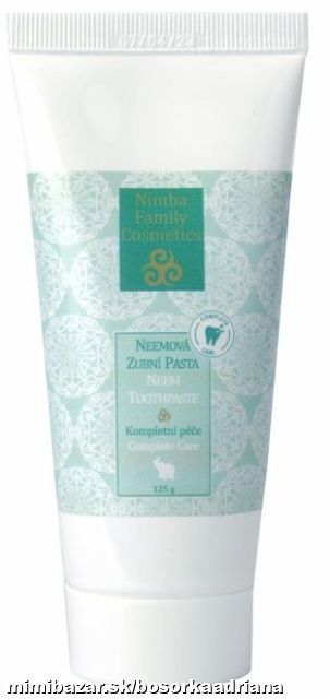 Zubná pasta Nimba+Klinček BEZ fluoridov vecička nielen pre krvácajúce,boľavé či citlivé ďasná a zuby