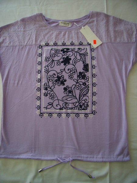 Tričko fialkové XXL