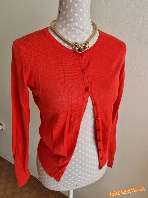 oranžový tenký svetrík Marks & Spencer veľ. S