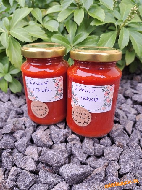 Šípkový lekvár- dražíte 1 pohar - Pozrite si moje aukcie :) Posledný !!!