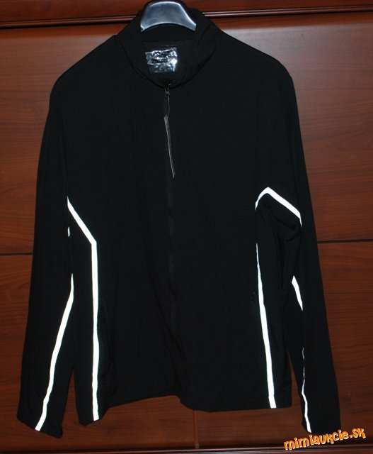 Pánska čierna ľahká športová bunda