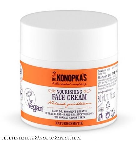 Dr.Konopka´s Výživný krém 50ml s výťažkom z RAKYTNÍKU dá do poriadku pleť kedykoľvek :-D
