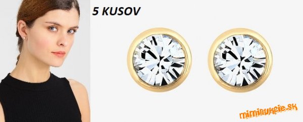 DRAZITE 5 KUSOV !!! Jemne decentne nausnicky !!! Nove !!! VASA CENA