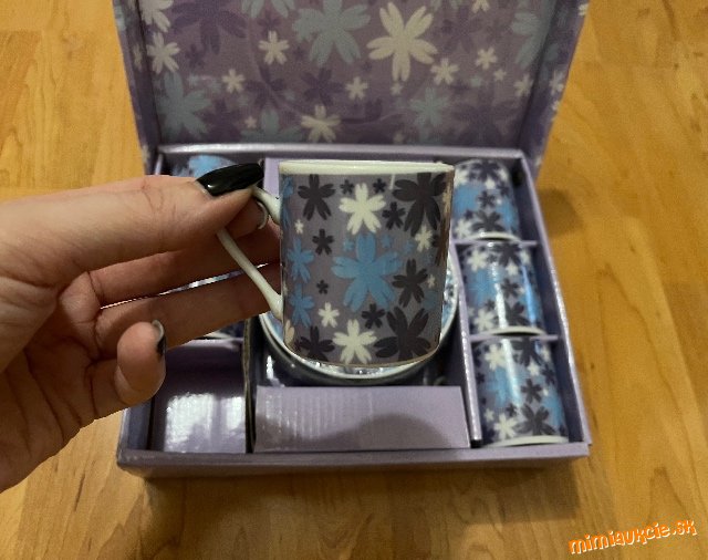 KAISERHOFF - porcelánová kávová súprava 6 + 6 ks