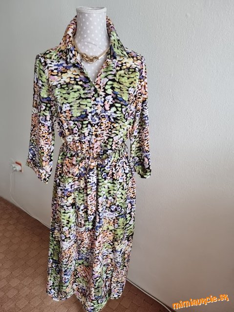 nové farebné  košeľové šaty Warehouse veľ. 40
