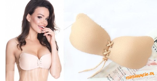 Samolepiaca neviditelna podprsenka FLY BRA !!! Velkost D !!! TELOVA farba !!! VASA CENA