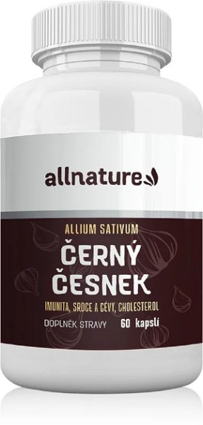 ***Allnature Čierny cesnak 60 cps.*** -účinný  nielen na CHOLESTEROL...