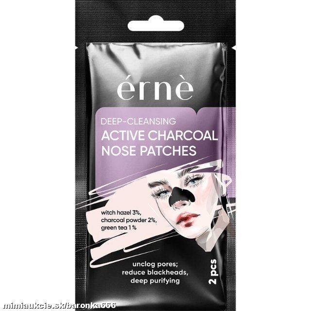 +++ERNE Náplasť NA NOS hĺbkovo čistiaca s aktívnym uhlím NOSE PATCHES 2ks/1bal+++