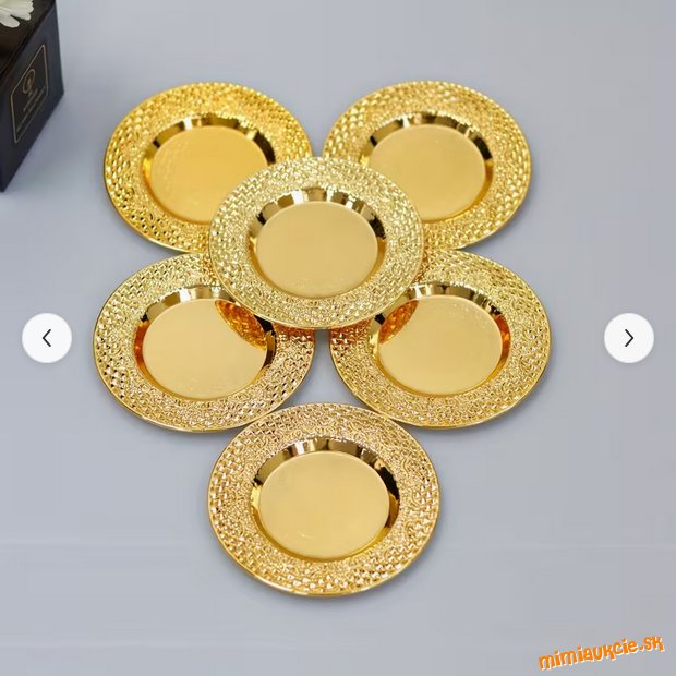 Nové krásne podložky pod poháre - zlatá farba