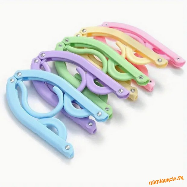 10 kusov skladacích vešiakov