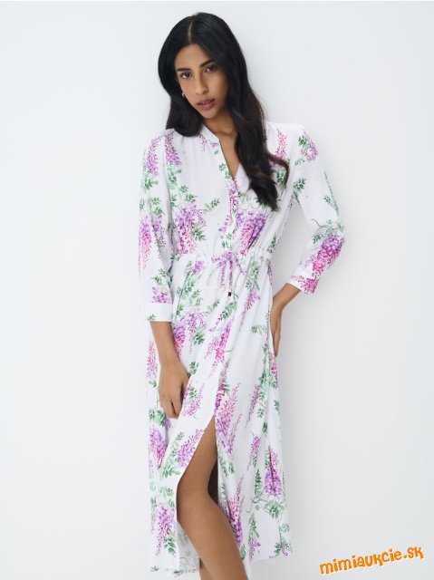 Košeľové šaty z viskózy