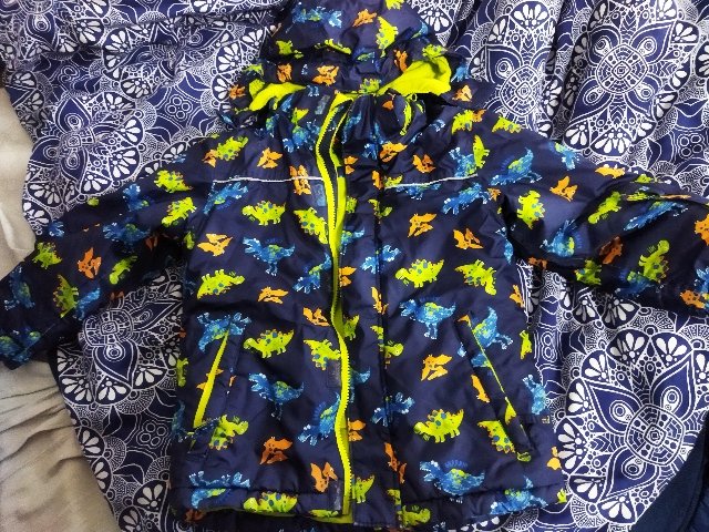 Chlapčenská zimná bunda s dinosaurmi č. 116