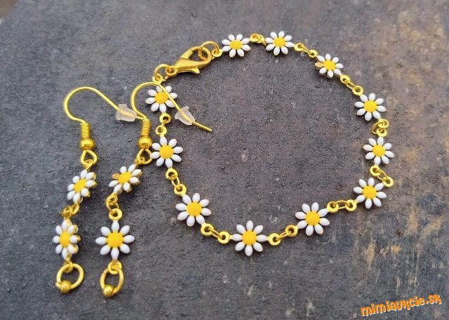 Kvietková kolekcia - náramok a náušnice