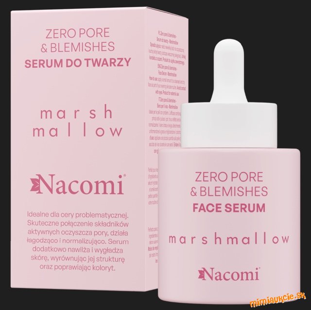 Nacomi Marshmallow… sérum proti akné na tvár, 30 ml