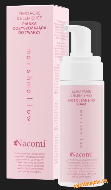Nacomi Marshmallow… čistiaca pena na tvár proti akné, 150 ml