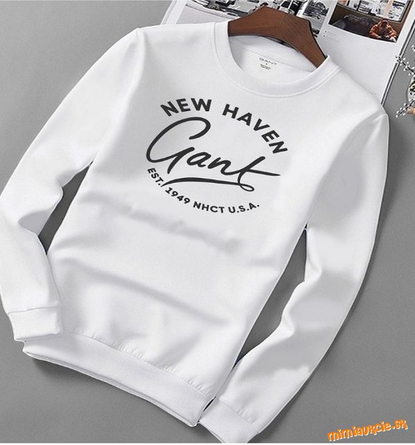 Gant biela mikina veľkosť L