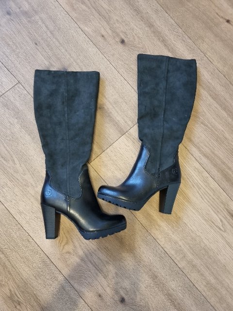 čierne vysoké čižmy Bugatti veľ. 36