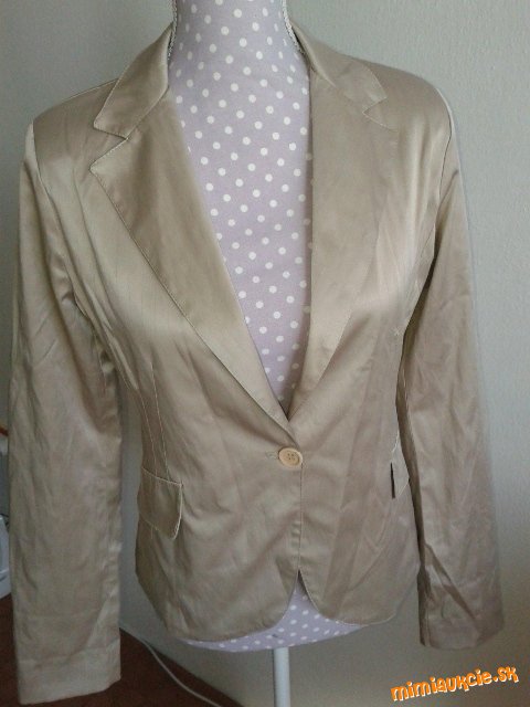 krémové talianske sako veľ. M