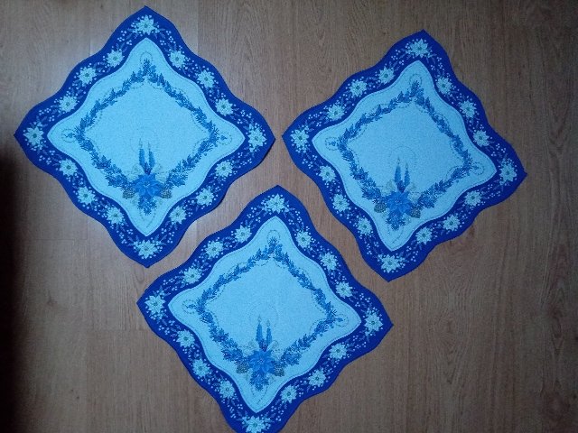 3  x vianočné obrúsky ***35x35cm***VYPREDAJ