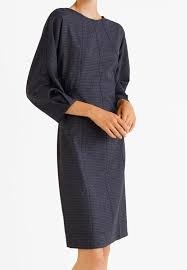 elegantné modro sivé biznis šaty mng suit