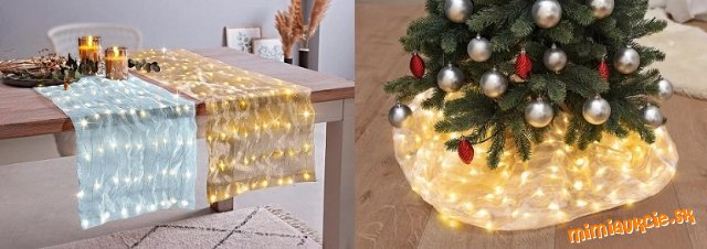 Behun na stol s LED osvetlenim, prip. svetelna dekoracia !!! Hneda farba !!! POSLEDNY