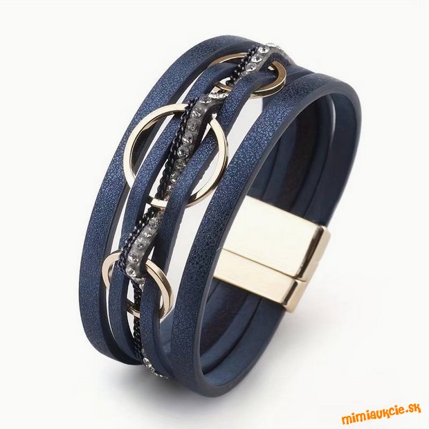 Krásny Boho náramok,pánsky  - čierny***SKVELY DARĆEK