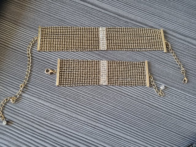 nová bižutéria - sada choker + náramok