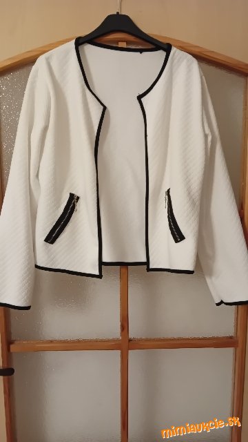 Biele sačko na bluzku alebo šaty