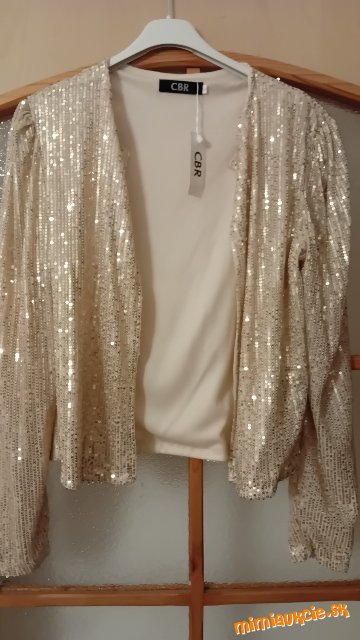 Damske alebo dievčenske bolerko trblietave na šaty