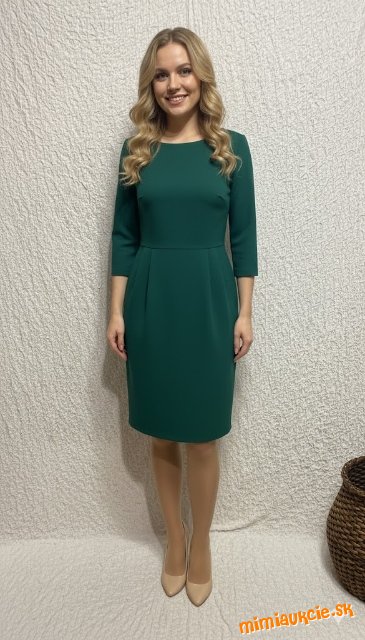 smaragdové úpletové šaty Greenpoint