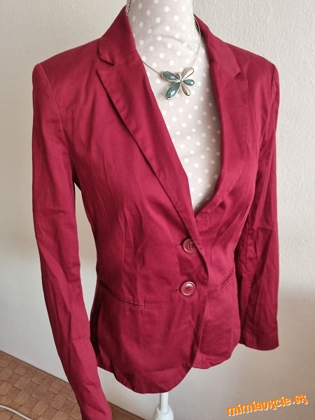 bordové nové sako Stradivarius 38