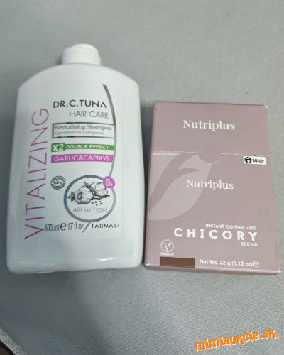 Instantná káva s čakankou/ chicory coffee 32 g + Cesnakový šampón 500 ml