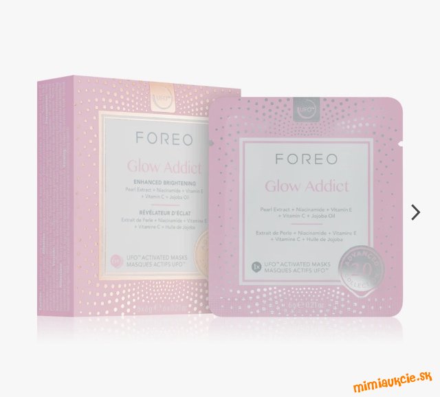❤️ FOREO UFO™ Glow Addict rozjasňujúca pleťová maska 6ks ❤️
