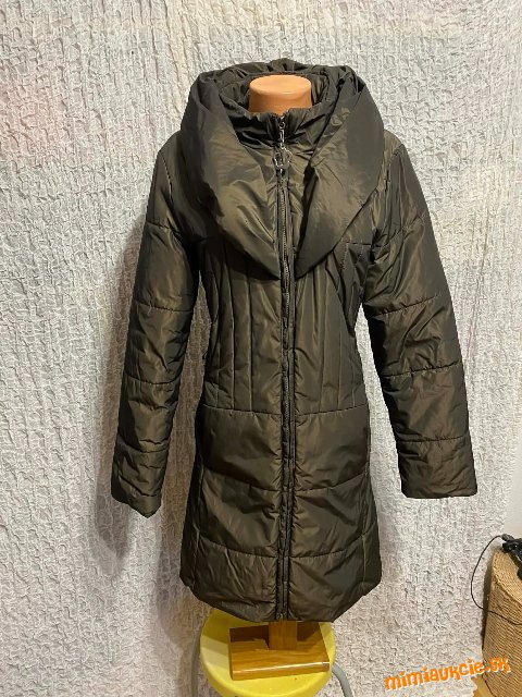 skvelá olivová khaki teplá bunda Maria Bland