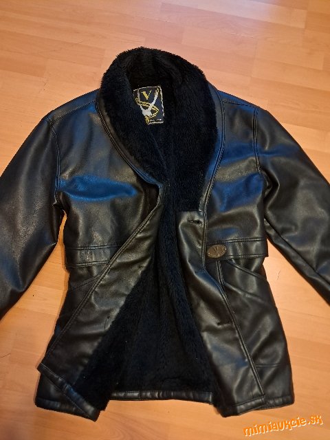 Zimný kožený kabát peca made in italy XL, uni strih