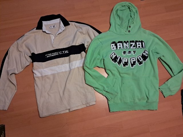 Balík pánskych mikín na veľkosť XL, cena spolu