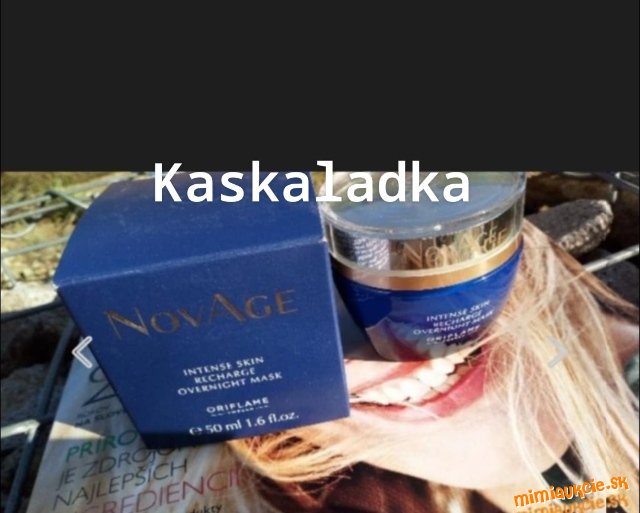 Novage revitalizačná nočná pleťová maska-netreba zmyvať