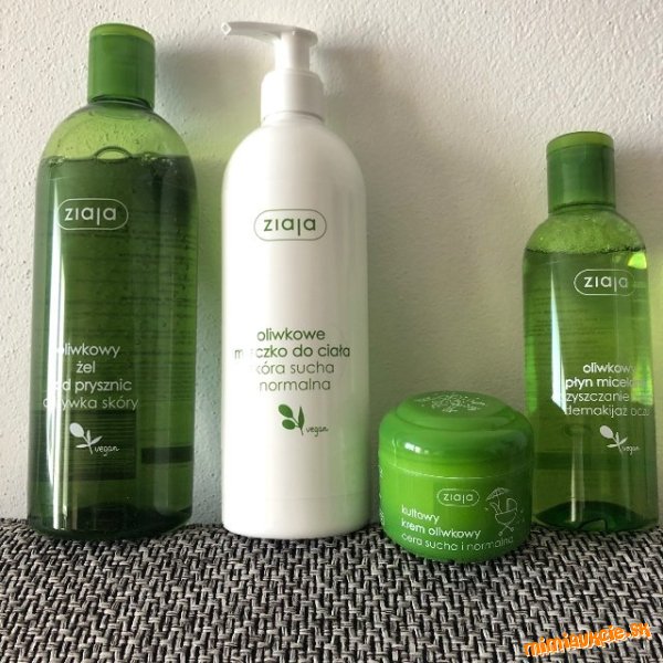 Ziaja Olive…SADA-micelárna voda-200ml +sprchové mydlo-500 ml+telové mlieko-400ml+pleťový krem-50ml